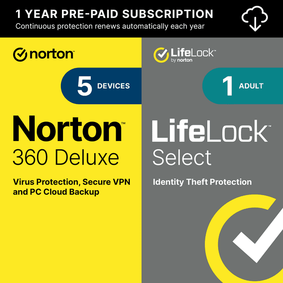 Norton 360 Deluxe - 1-Year / 5-Device