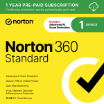 Norton 360 Standard - 1-Year / 1-Device - Canada