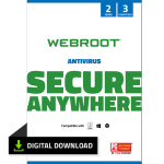 Webroot Antivirus Software for 3 Devices, 2 Year Subscription â€“ Windows/MacOS [Digital Download]